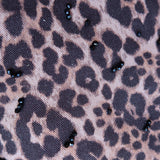 ICON LEOPARD DENIM MINI SKIRT