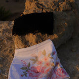 The Floral Painted Cotton Mini Skirt