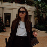 The T-SHIRT | White Cotton 'IT GIRL.' T-Shirt