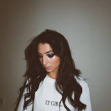 The T-SHIRT | White Cotton 'IT GIRL.' T-Shirt